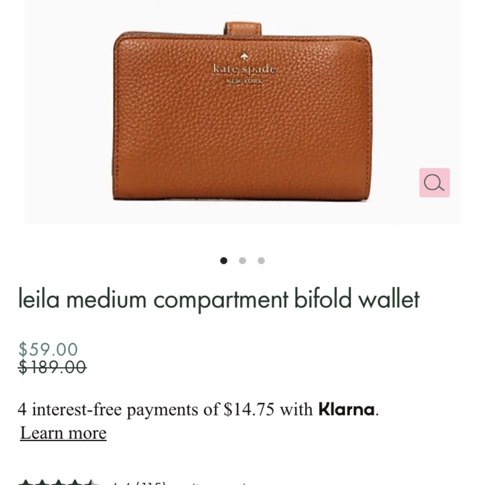 Kate Spade New York leila medium compartment wallet